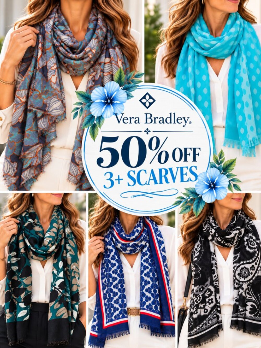 Vera Bradley Scarves | 50% OFF 3+ | Mix & Match